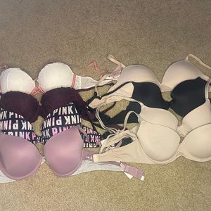 Victoria’s Secret/Pink 32C - 8 bras